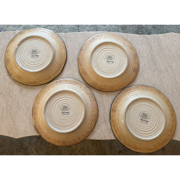 4 Certified International Tuscany Pamela Gladding Dinner Plates 11 1/4" Vintage - Picture 4 of 6